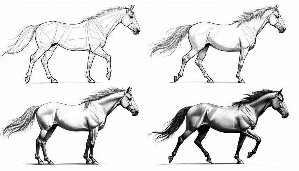 découvrez comment dessiner un cheval étape par étape facilement grâce à notre guide simple et illustré, idéal pour débutants et passionnés d'art.
