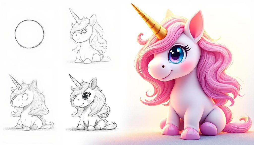 apprenez à dessiner une licorne facilement grâce à notre guide étape par étape, idéal pour débutants et passionnés d'art.