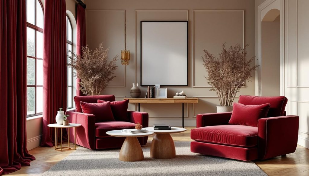 découvrez comment la couleur bordeaux influence l'ambiance et le style de votre intérieur, en apportant chaleur, élégance et profondeur à votre décoration.