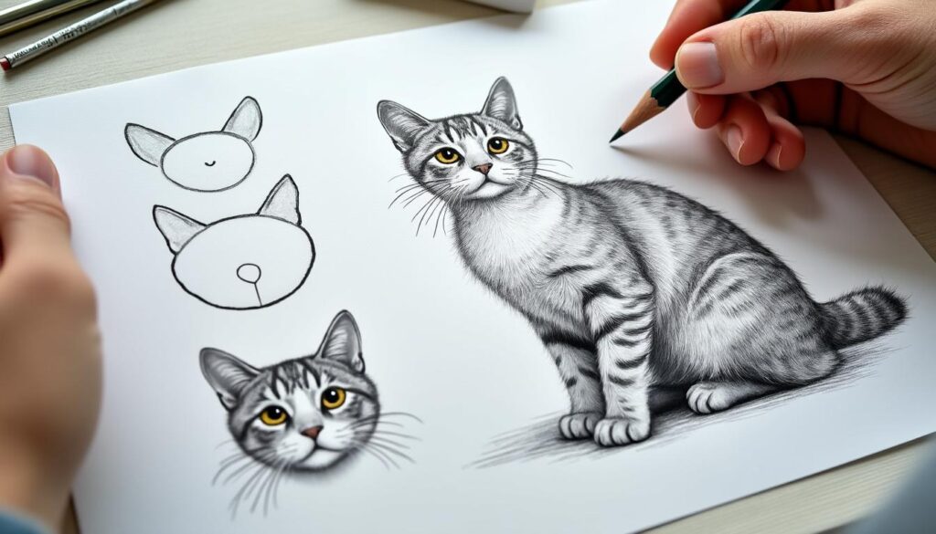 apprenez à dessiner facilement un chat grâce à notre guide simple en quelques étapes pour débutants et passionnés.