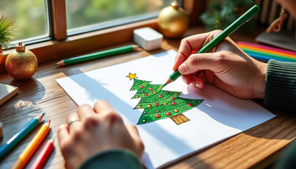 apprenez à dessiner un sapin de noël facilement grâce à notre guide étape par étape, idéal pour tous les niveaux et parfait pour les fêtes.