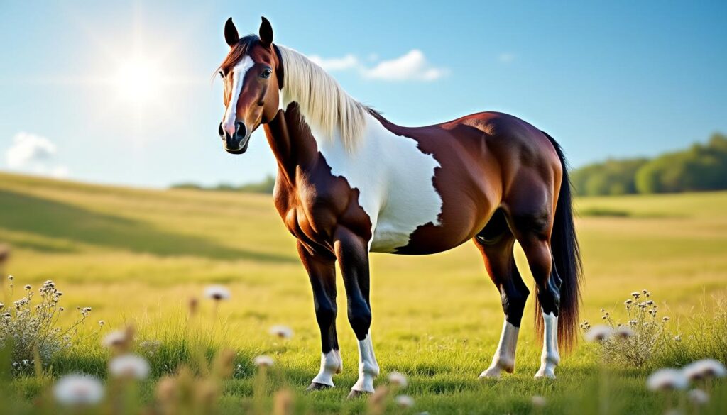 explorez les caractéristiques uniques du paint horse, un cheval au pelage coloré et au tempérament exceptionnel.