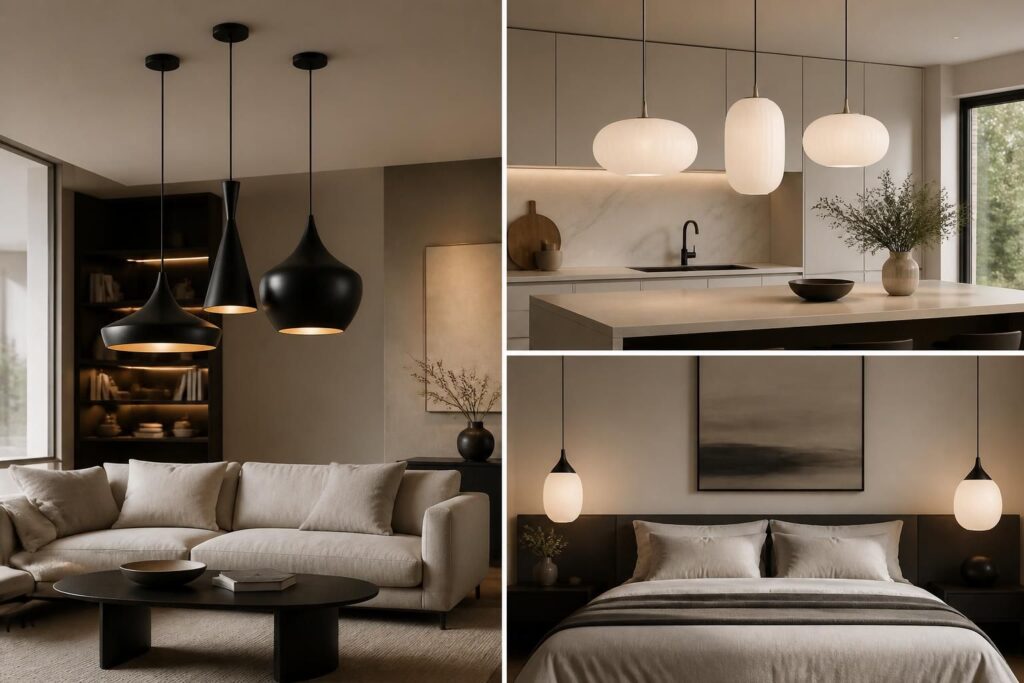 découvrez des idées de suspensions design en noir et blanc pour sublimer votre salon, cuisine ou chambre avec élégance et modernité.