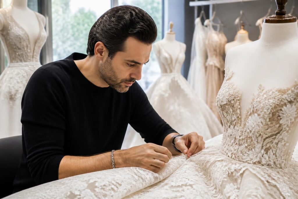 découvrez les créations élégantes de murad zuhair, designer libanais renommé spécialisé dans les robes de mariée et la mode haut de gamme, alliant tradition et modernité pour sublimer chaque mariée.