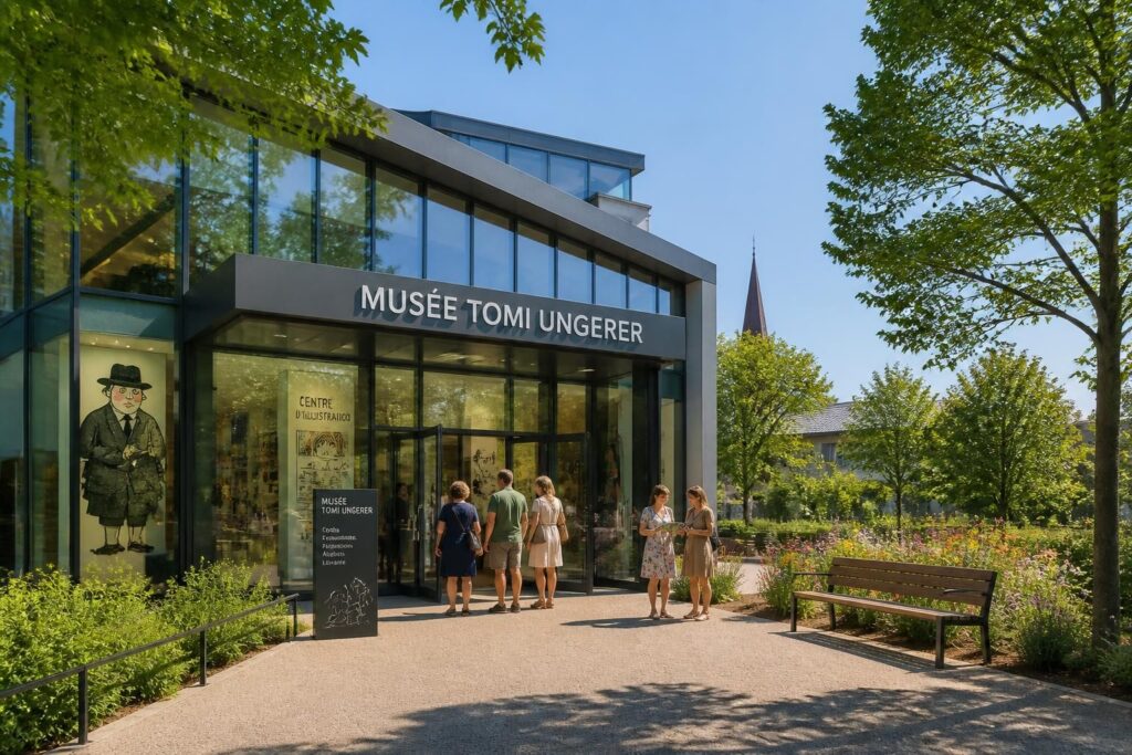 découvrez le musée tomi ungerer à strasbourg : horaires d'ouverture, expositions permanentes et temporaires, et visite du centre d’illustration dédié à l'œuvre de l'artiste.